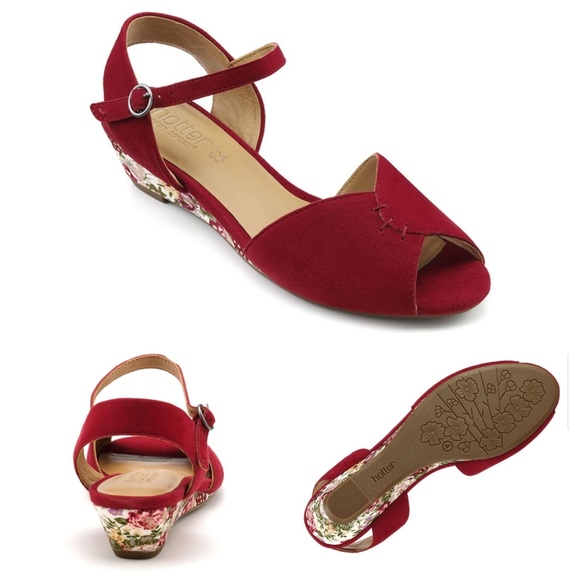 Hotter Hallie Suede Sandal - Picture 2 of 7